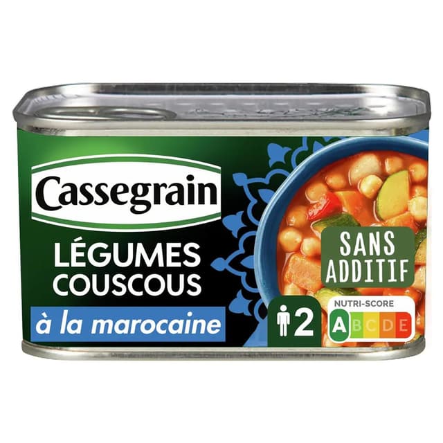 3083681190502 - Cassegrain - Légumes pour Couscous à la Marocaine en conserve