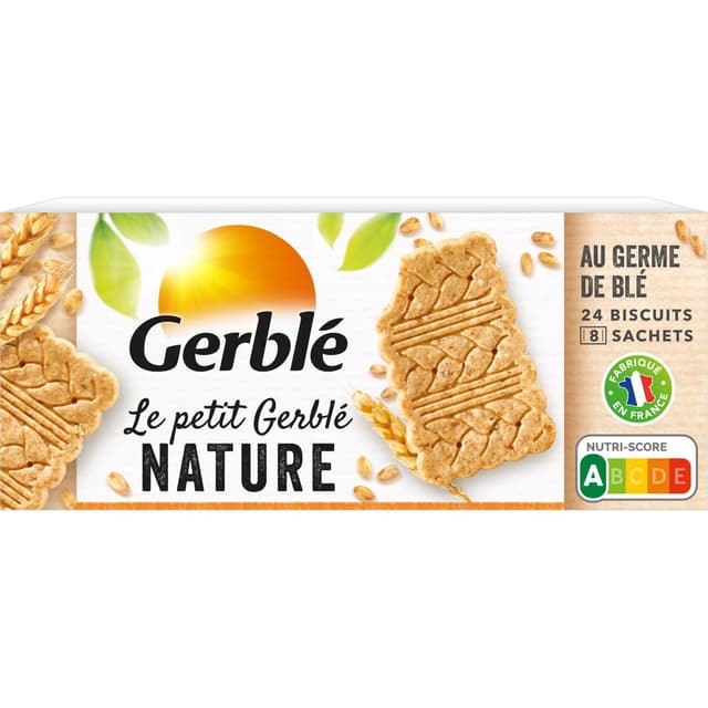 3175681280502 - Gerblé Vitalité - 24 Biscuits nature -39% de sucres en moins