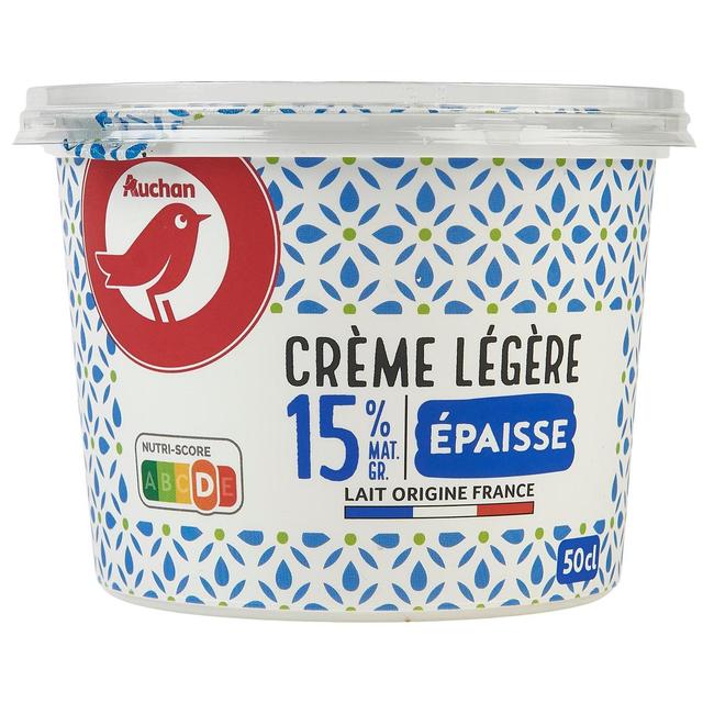 3596710420902 - Auchan - Crème fraiche épaisse légère 15%mg