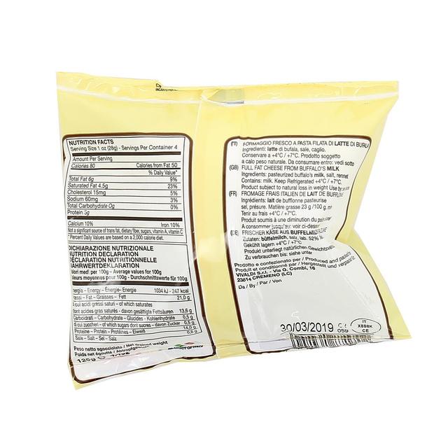 8002461871702 - Vivaldi - Mozzarella Di Bufala Campana AOP (DOP) - Lait de bufflonne pasteurisé