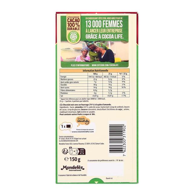 7622300311902 - Côte d'Or - Noir Pâte d'Amande