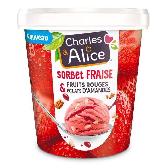 3297760082002 - Charles et Alice - Sorbet fruits rouges et éclats d'amande