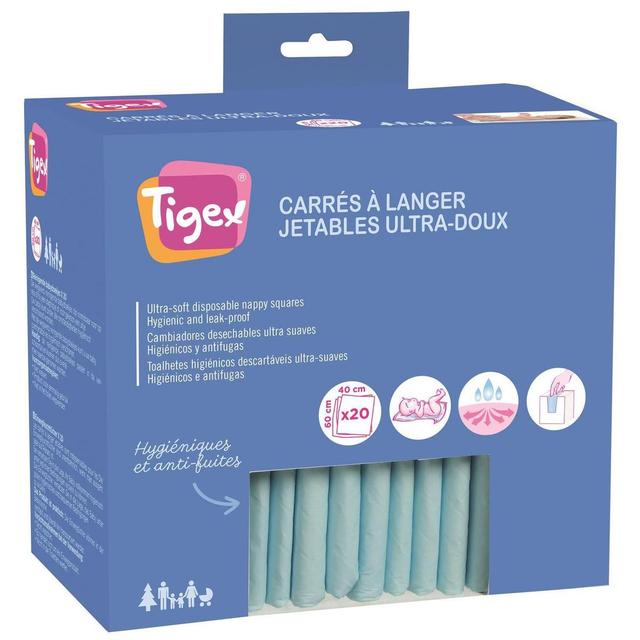 3159921212102 - Tigex - Carré à langer jetable ultra-doux