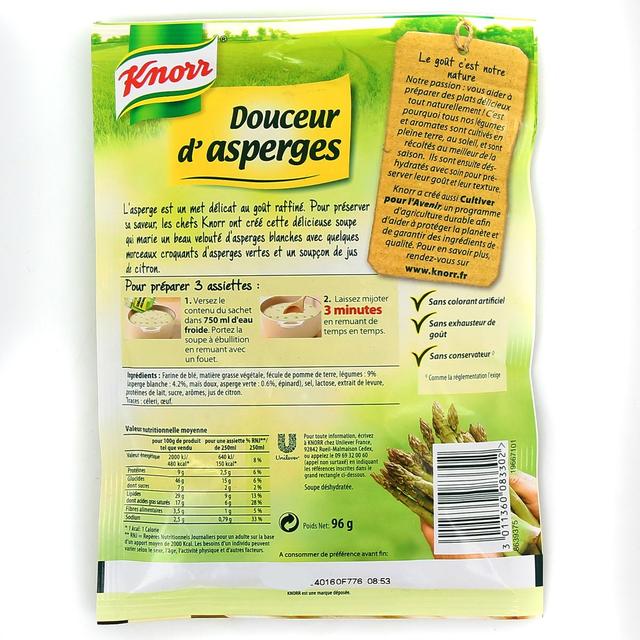 3011360083302 - Knorr - Soupe Douceur d'Asperge déshydratée
