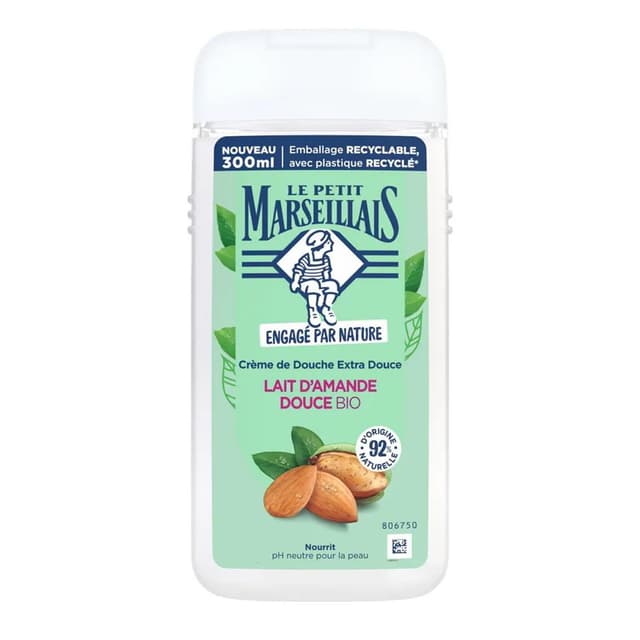 3574661853802 - Le Petit Marseillais - Gel douche lait d'amande douce bio