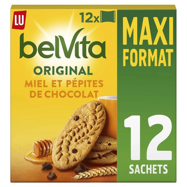 7622210713902 - Belvita - Biscuits petit-déjeuner miel et pépites de chocolat