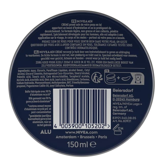 4005900105202 - Nivea Men - Crème hydratante visage, corps et mains