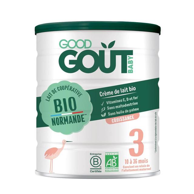 3760269315402 - Good Goût - Lait de Croissance Bio 3ème âge en Poudre Bébé Dès 10 mois