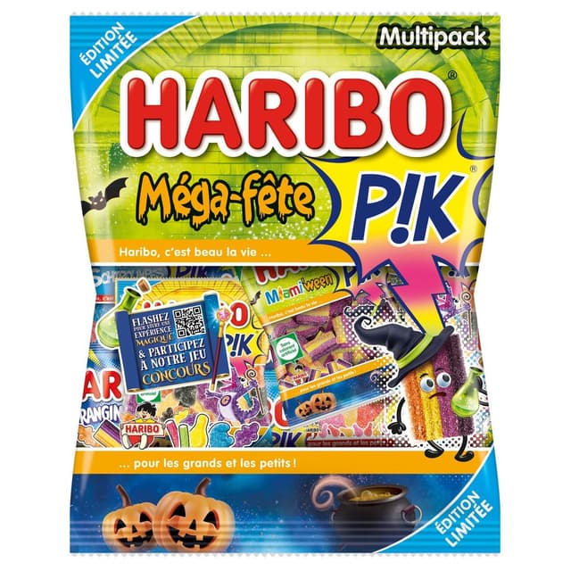 3103220036402 - Haribo - Bonbons Multipack Méga Fête Pik Halloween