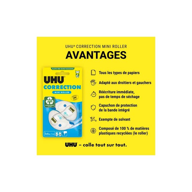 4026700507102 - Uhu - 2 Mini rubans correcteur mini 6 m x 5 mm