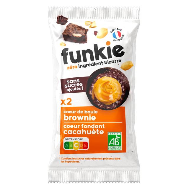 3770008009202 - Funkie - Coeur de Boule Brownie Coeur fondant Beurre de Cacahuètes Bio