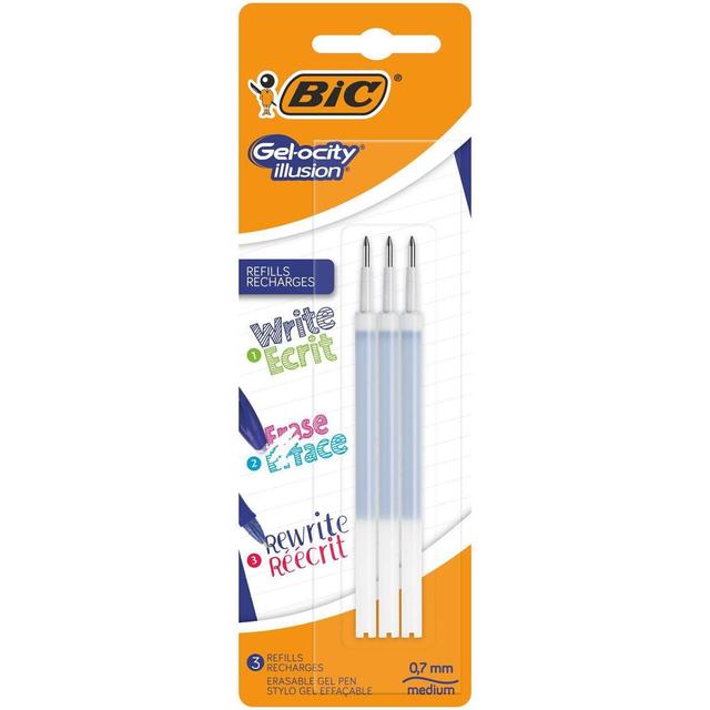 3086123689602 - Bic - Recharges Bic, Gelocity Illusion bleu
