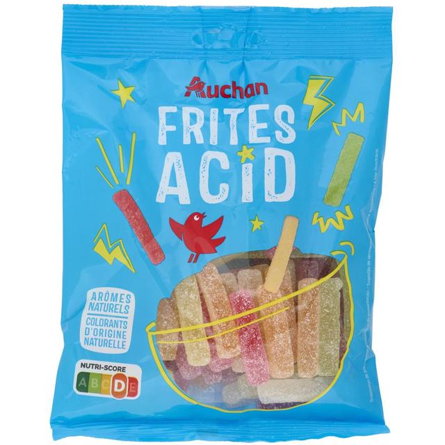 3596710539802 - Auchan - Bonbons gélifiés frites acidulées