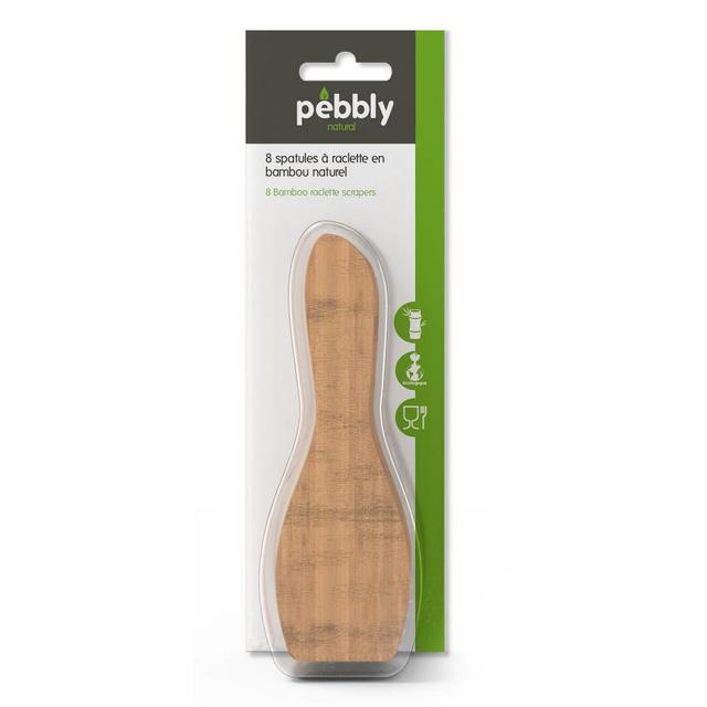 3760132810003 - Pebbly - Spatules à raclette Bambou Naturel