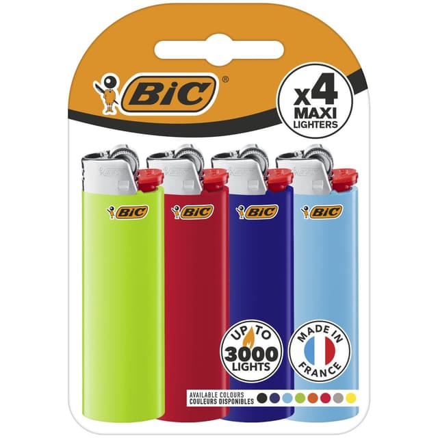 3086123661103 - Bic - Briquet Maxi Colorés