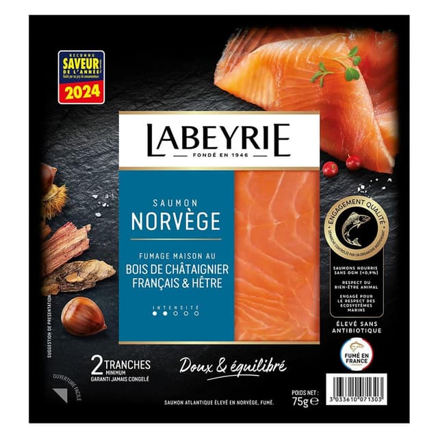 3033610071303 - Labeyrie - Saumon Fumé Le Norvège