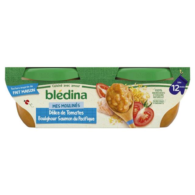 3041091001603 - Blédina - Mes Moulinés - Tomate Boulghour Saumon du Pacifique Bol Bébé Dès 12 mois