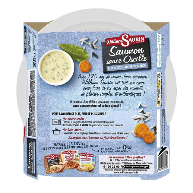 3261055862303 - William Saurin - Saumon sauce oseille et riz