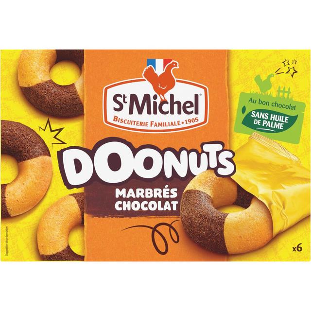 3178530412703 - St Michel - Doonut marbré au chocolat x6
