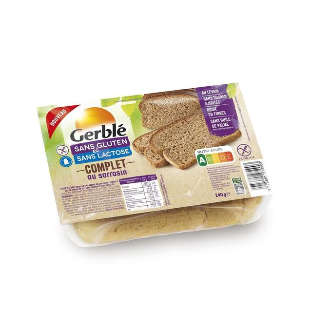 3175681272903 - Gerblé Sans Gluten Sans Lactose - Pain complet sarrasin sans gluten et sans lactose