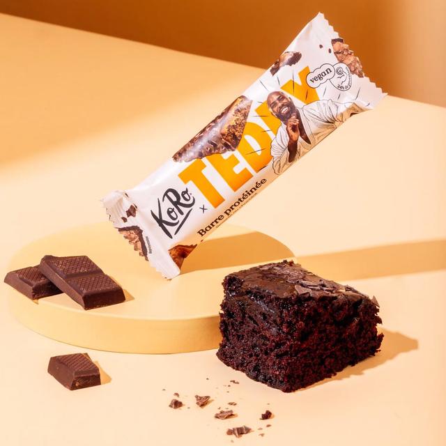 4255582813203 - Koro - Barre protéinée vegan au chocolat brownie Teddy Riner