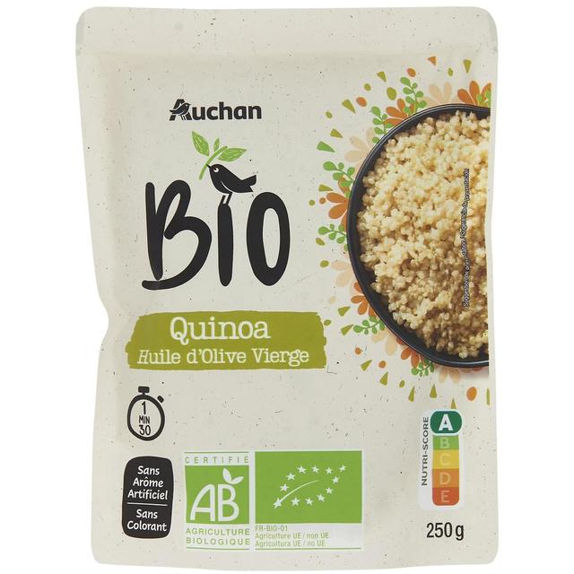 3596710464203 - Auchan BIO - Quinoa Huile d'Olive express micro-ondes Bio