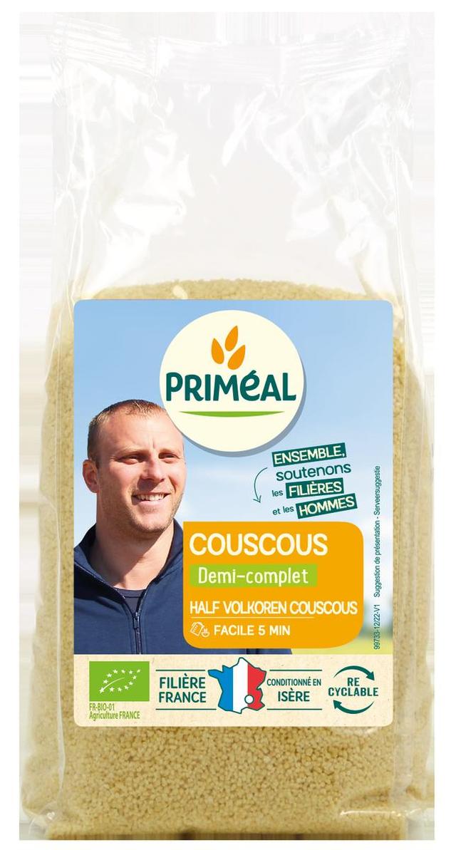 3380380094903 - Priméal - Couscous 1/2 complet bio origine France