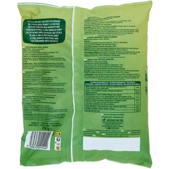 3596710506903 - Auchan - Petits pois doux