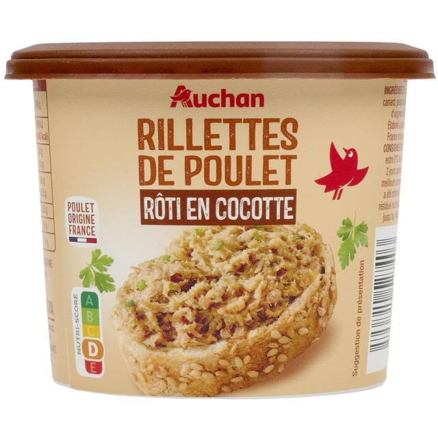 3596710527403 - Auchan - Rillettes de Poulet Rôti en Cocotte