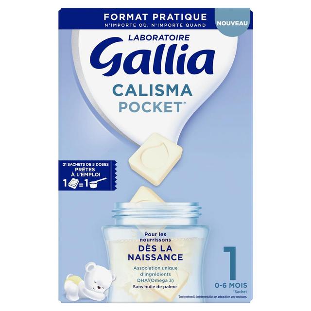 3041091897503 - Laboratoire Gallia - Lait bébé en poudre Calisma Pocket 1er âge, Dès la naissance