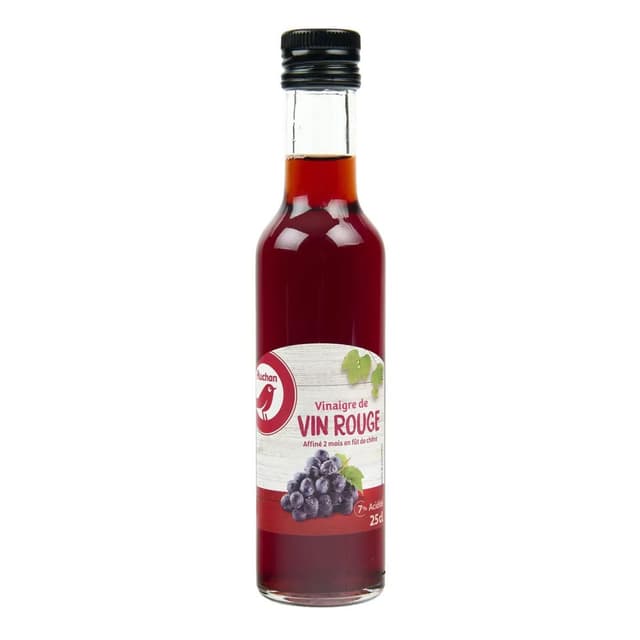 3596710447503 - Auchan - Vinaigre de vin rouge affiné