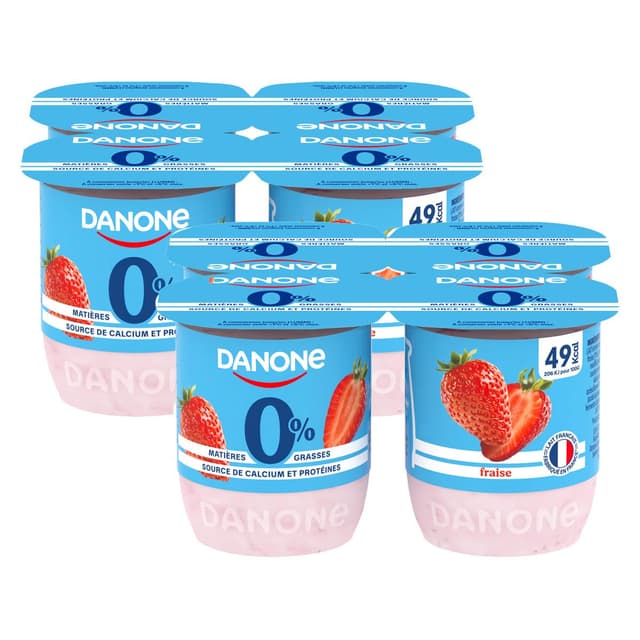 2050000378003 - Danone - Yaourt fraise 0%mg
