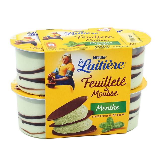 3023290079003 - La laitière - Feuilleté de Mousse Menthe