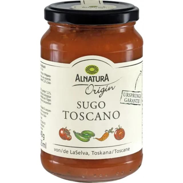 4104420129603 - Alnatura - Sauce tomate aux courgettes et à l'ail bio- Sugo Toscano en bocal