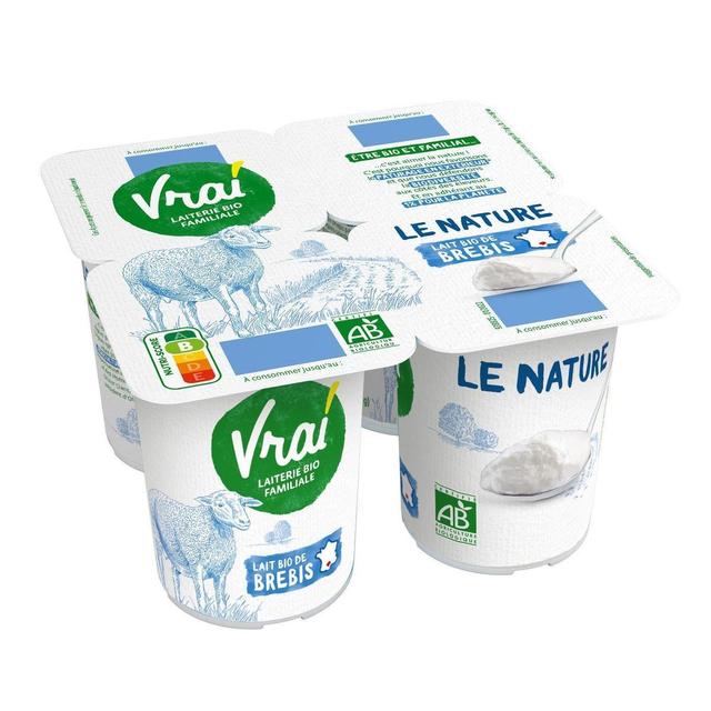 3273220539903 - Vrai - Yaourt nature au lait de brebis bio