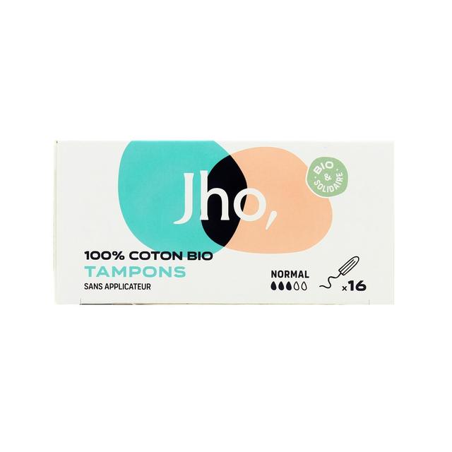 3701208600104 - JHO - Tampons bio sans applicateur Normal