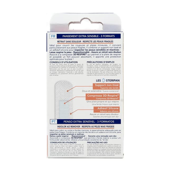 3031443120304 - Steripan - Pansement extra-sensible - 3 formats