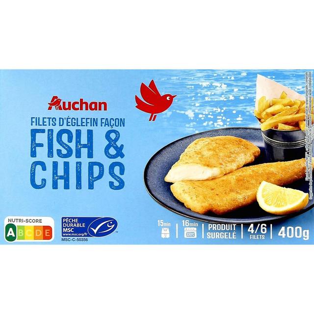 3596710530304 - Auchan - Filets d'églefin façon fish & chips MSC
