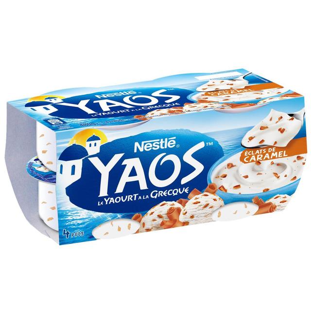 3023290080504 - Yaos - Yaourt à la grecque aux éclats de caramel