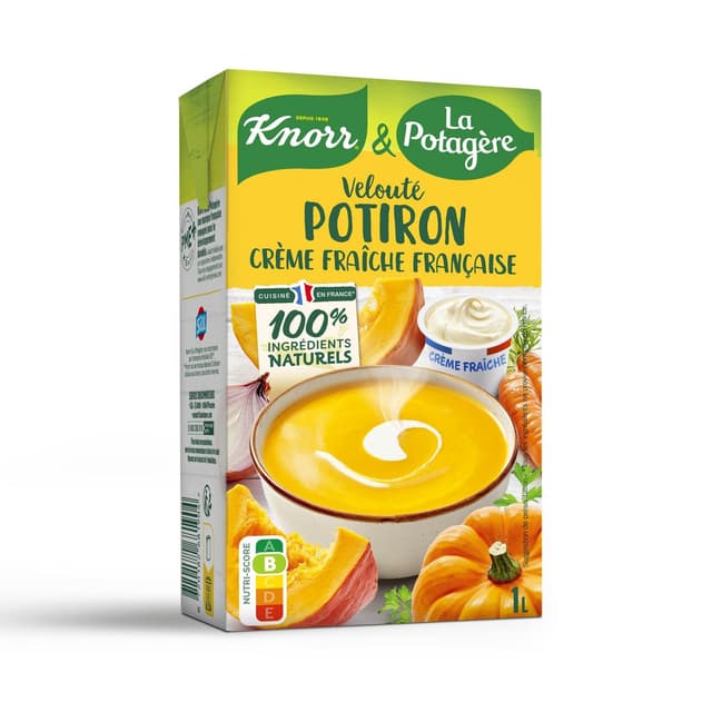 8720182681904 - Knorr & La Potagère - Soupe Velouté de Potiron à la Crème Fraîche