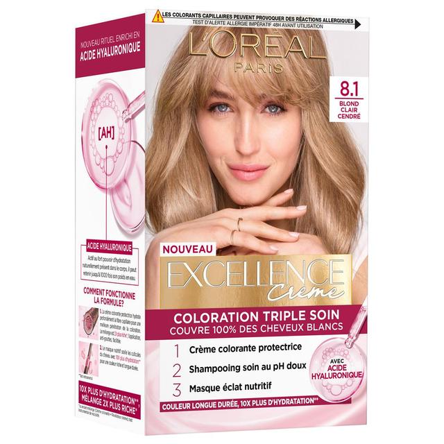 3054080002604 - Excellence - Coloration 8.1 Blond Clair Cendré