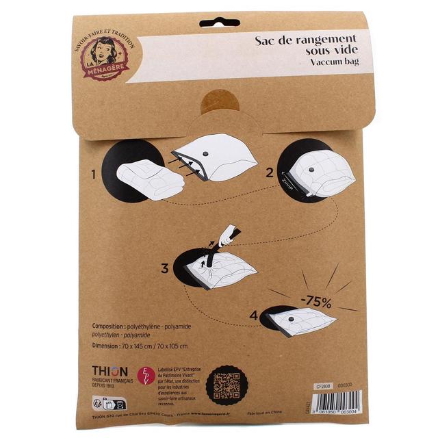 3061050003004 - La Ménagère - Sacs de rangement sous vide XL