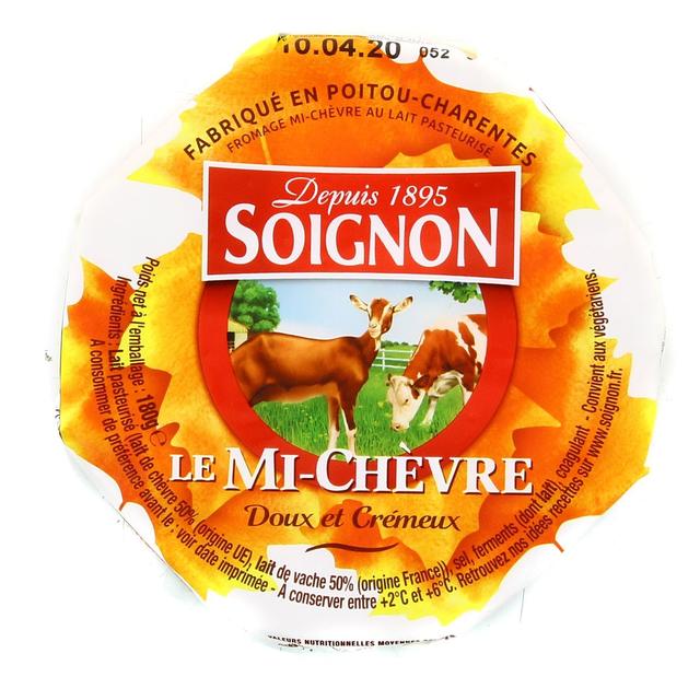 3394230023104 - Soignon - Fromage mi-chèvre