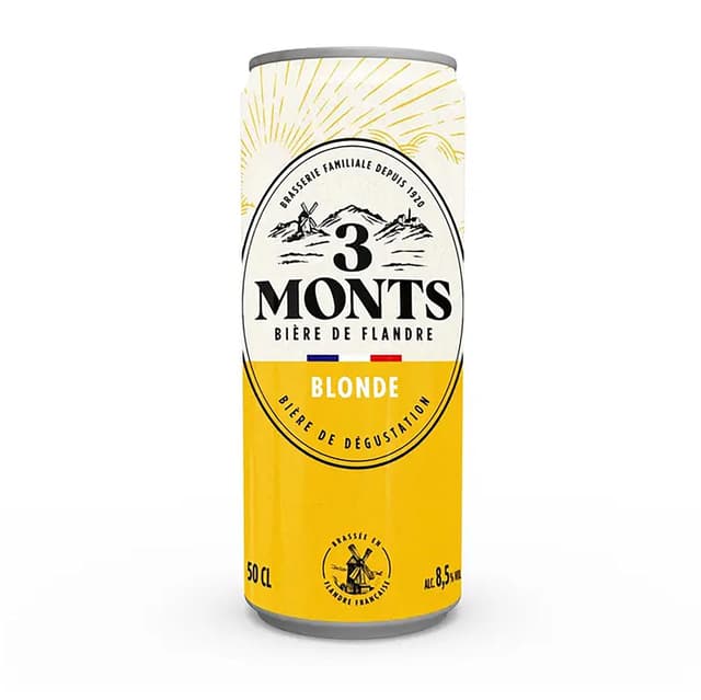 3324020003504 - 3 Monts - Bière blonde 8,5°