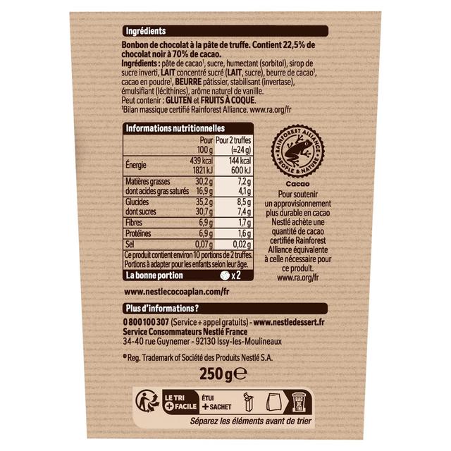 8445291784604 - Nestlé Dessert - Truffes Au Chocolat Noir 70%