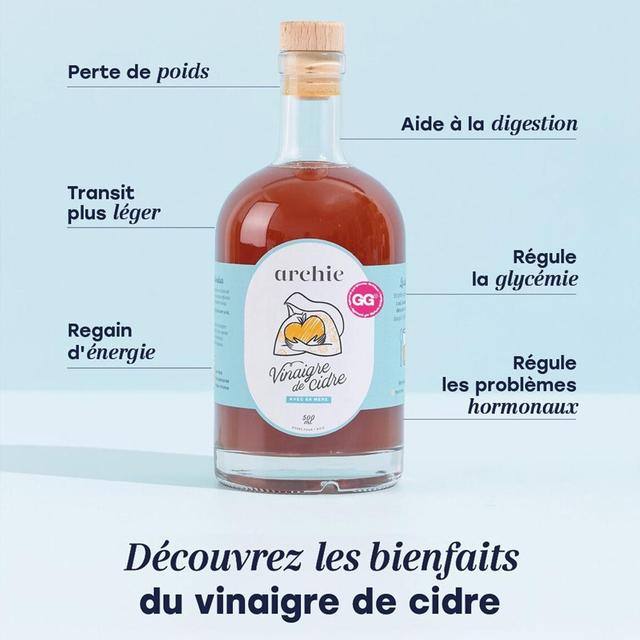 3770018305004 - Archie - Vinaigre de Cidre Bio avec sa mère