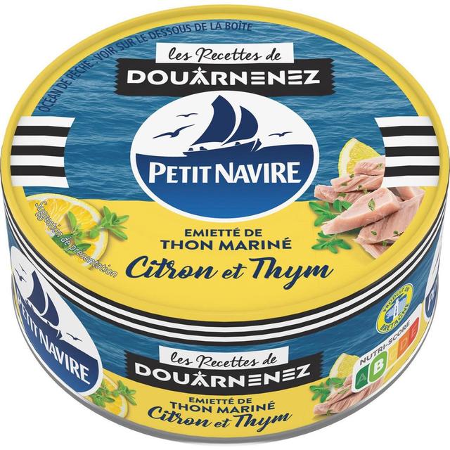 3019081235604 - Petit Navire - Emietté de thon mariné citron et thym
