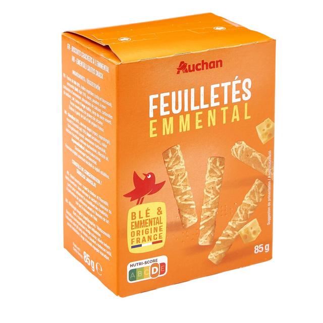 3596710457304 - Auchan - Feuilletés à l'emmental