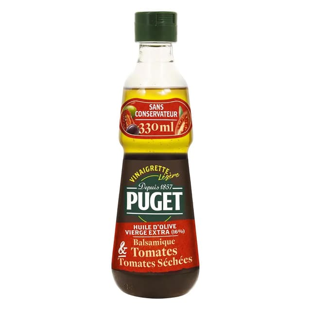 3265478858004 - Puget - Vinaigrette légère huile d'olive, vinaigre balsamique et tomates séchées
