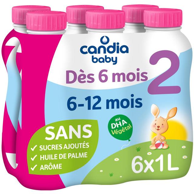 3533631138004 - Candia Baby - Lait bébé liquide 2ème âge, 6-12 mois